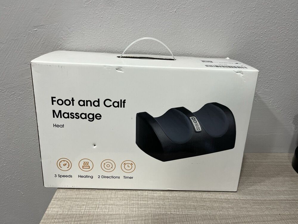 Lingteng Shiatsu Foot and Calf Massager Machine with Heat Deep Kneading NEW
